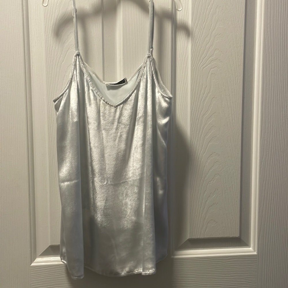 Equipment velour tank top
